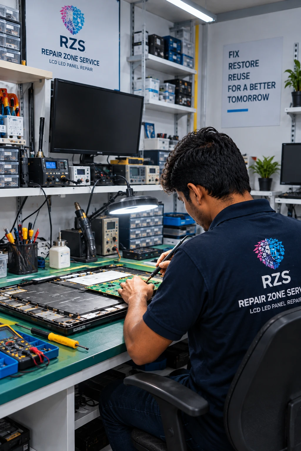 Repair Zone Service LCD and LED panel repair technician